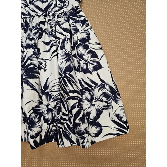 Polo Ralph Lauren Dress Womens 14 Floral Print Sleeveless Mini Skirt Back Button - Picture 2 of 16